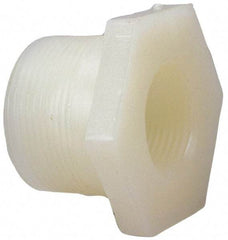 NIBCO - 2 x 1" PVDF Plastic Pipe Flush Threaded Reducer Bushing - Schedule 80, MIPT x FIPT End Connections - Top Tool & Supply