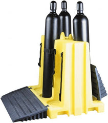 Enpac - Gas Cylinder Carts, Racks, Stands & Holders Type: Six Cylinder Floor Stand Rack Fits Cylinder Diameter: 3; 4; 5; 6; 7; 8; 9; 10 (Inch) - Top Tool & Supply