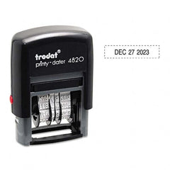 Trodat - Pre-inked Custom Stamps Type: Custom Stamp - Dater Message: Date - Top Tool & Supply