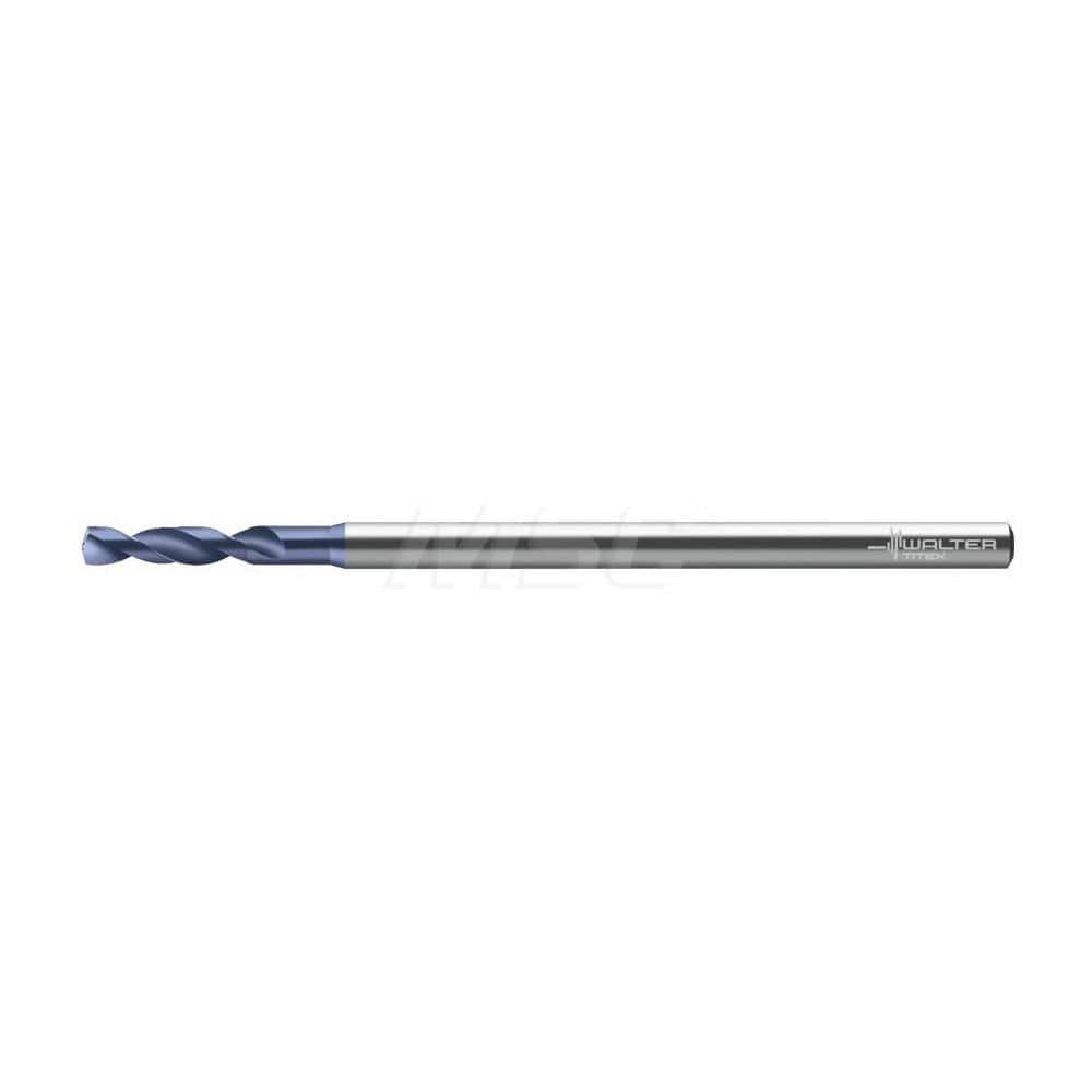 Micro Drill Bit: 0.1043″ Dia, 150 °, Solid Carbide AlTiN Finish, RH Cut, Spiral Flute, Straight-Cylindrical Shank, Series A6181AML