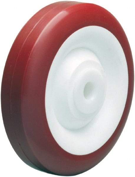 Hamilton - 5 Inch Diameter x 1-3/8 Inch Wide, Polyurethane on Polypropylene Caster Wheel - 450 Lb. Capacity, 1-1/2 Inch Hub Length, 1/2 Inch Axle Diameter, Delrin Bearing - Top Tool & Supply