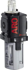 ARO/Ingersoll-Rand - 1/8" NPT, 150 Max psi Miniature Modular Lubricator - Polycarbonate Bowl, Aluminum Body, 32 CFM, 125°F Max Temp, 1.58" Long x 1.81" Wide x 5.04" High - Top Tool & Supply