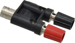 Pomona - Black Electrical Test Equipment Adapter - Use with Female BNC to Stackable Binding Posts - Top Tool & Supply