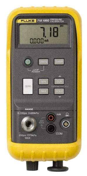 Fluke - 24 mA, Calibrator - 100 psi, 3 Year Warranty - Top Tool & Supply