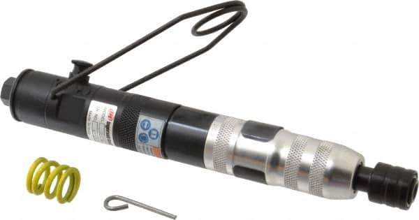 Ingersoll-Rand - 1/4" Bit Holder, 1,650 RPM, Inline Handle Air Screwdriver - 4.4 to 20.4 In/Lb Torque, 13 CFM - Top Tool & Supply