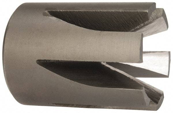 Made in USA - 90° Included Angle, 3/4-16" Hole Thread, Chamfer Edge, High Speed Steel, Outer Tube Edge Finishing Cutter - 1-1/2" Cutter Head Outside Diam, 1" Max Workpiece, 1-3/4" Long, 1/4" Threaded Hole Diam - Top Tool & Supply