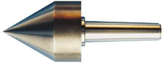 Riten - MT3 Taper Shank, Live Center - 4-1/2" Point Diam, 4-7/16" Point Len, 1,500 Lb Max Workpc, 4-7/8" OAL, Pipe Nose Point - Top Tool & Supply