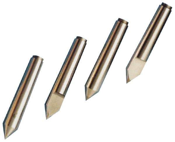 Riten - 3/4" Head Diam, Hardened Tool Steel Standard Point Solid Dead Center - Jarno 6 Taper, 3/4" Point Diam, 6" OAL - Top Tool & Supply