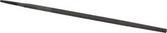 Value Collection - 6" Long, Second Cut, Round American-Pattern File - Double Cut, Tang - Top Tool & Supply