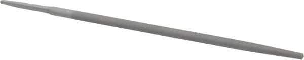 Value Collection - 10" Long, Smooth Cut, Round American-Pattern File - Double Cut, Tang - Top Tool & Supply