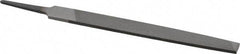 Value Collection - 6" Long, Second Cut, Mill American-Pattern File - Single Cut, 7/64" Overall Thickness, Tang - Top Tool & Supply