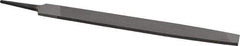 Value Collection - 8" Long, Smooth Cut, Mill American-Pattern File - Single Cut, 9/64" Overall Thickness, Tang - Top Tool & Supply