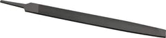 Value Collection - 12" Long, Smooth Cut, Mill American-Pattern File - Single Cut, 7/32" Overall Thickness, Tang - Top Tool & Supply