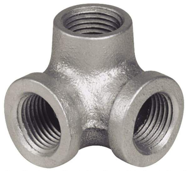 B&K Mueller - Class 150, 3/4" Galvanized Pipe Side Outlet Elbow - Threaded, Malleable Iron - Top Tool & Supply