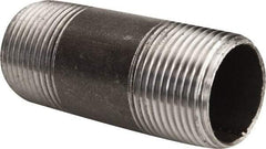 B&K Mueller - Schedule 40, 1" Diam x 3" Long Steel Black Pipe Nipple - Threaded - Top Tool & Supply