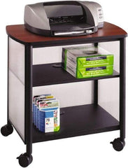 Safco - Black & Cherry Case/Stand - Use with Printer, Office Machines - Top Tool & Supply