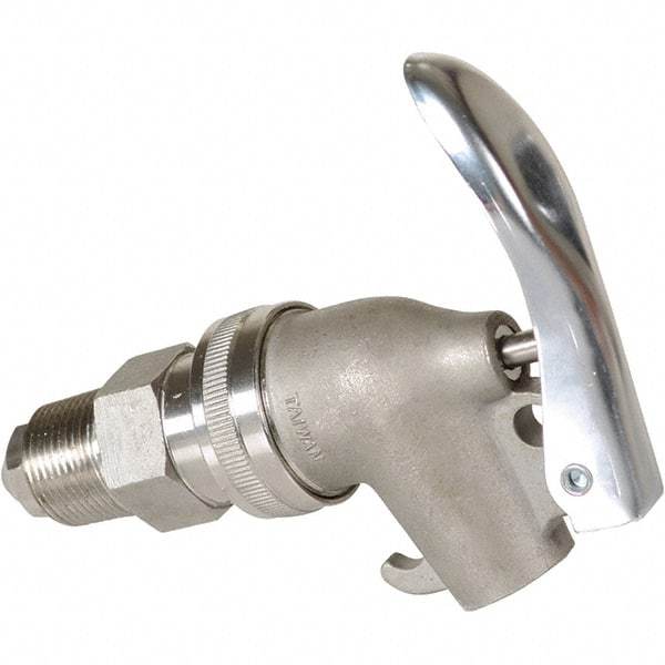 Vestil - 3/4" NPT Stainless Steel Adjustable Drum Faucet - 6" Long Extension - Top Tool & Supply