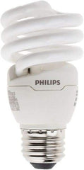 Philips - 13 Watt Fluorescent Residential/Office Medium Screw Lamp - 4,100°K Color Temp, 900 Lumens, 120 Volts, EL/mDT, 10,000 hr Avg Life - Top Tool & Supply