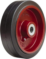 Hamilton - 10 Inch Diameter x 3 Inch Wide, Rubber on Cast Iron Caster Wheel - 1,000 Lb. Capacity, 3-1/4 Inch Hub Length, 1-15/16 Inch Axle Diameter, Plain Bore Bearing - Top Tool & Supply