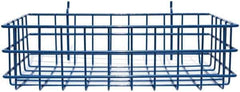 Marlin Steel Wire Products - 8" Deep, Rectangular Steel Peg Board/Slatwall Basket - 1-3/8" Perforation, 14" Wide x 4" High - Top Tool & Supply