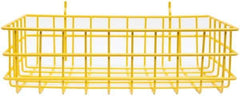 Marlin Steel Wire Products - 8" Deep, Rectangular Steel Peg Board/Slatwall Basket - 1-3/8" Perforation, 14" Wide x 4" High - Top Tool & Supply