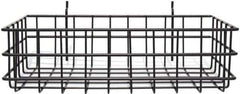 Marlin Steel Wire Products - 8" Deep, Rectangular Steel Peg Board/Slatwall Basket - 1-3/8" Perforation, 14" Wide x 4" High - Top Tool & Supply