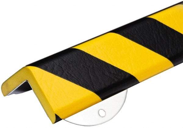 PRO-SAFE - Flexible Polyurethane Foam Type H+ Corner Protector - Yellow/Black - Top Tool & Supply