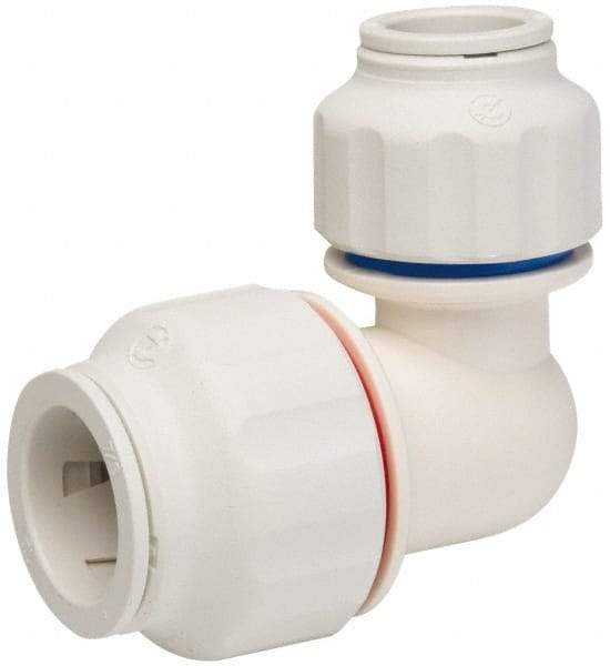 Value Collection - 3/4 x 1/2" OD, Polysulfone Push-to-Connect Union Elbow - 250 Max psi, White - Top Tool & Supply