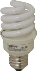 Philips - 13 Watt Fluorescent Residential/Office Medium Screw Lamp - 2,700°K Color Temp, 900 Lumens, 120 Volts, EL/mDT, 10,000 hr Avg Life - Top Tool & Supply