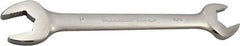 Paramount - 15/16" x 1" Standard Open End Wrench - 11-17/32" OAL, Double End, Full Polish Finish, 15° Head Angle - Top Tool & Supply