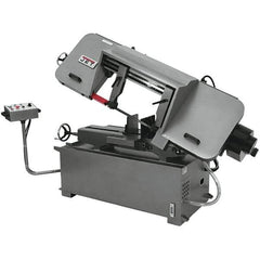 Jet - 12 x 20" Max Capacity, Semi-Automatic Variable Speed Pulley Horizontal Bandsaw - 82 to 262 SFPM Blade Speed, 460 Volts, 45°, 3 hp, 3 Phase - Top Tool & Supply