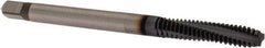 OSG - #6-32 UNC 3 Flute 2B Modified Bottoming Spiral Flute Tap - Powdered Metal, TiCN Finish, 2" OAL, Right Hand Flute, Right Hand Thread, H3, Series 313NI - Top Tool & Supply