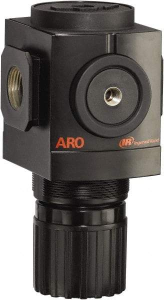 ARO/Ingersoll-Rand - 1 NPT Port, 290 CFM, Aluminum Heavy-Duty Regulator - 0 to 140 psi Range, 250 Max psi Supply Pressure, 1/8" Gauge Port Thread, 4.091" Wide x 7.223" High - Top Tool & Supply