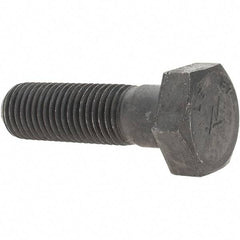 Value Collection - 1-8 Thread, 3-1/2" Length Under Head, Hex Head Bolt - Grade B7 Alloy Steel, Uncoated - Top Tool & Supply