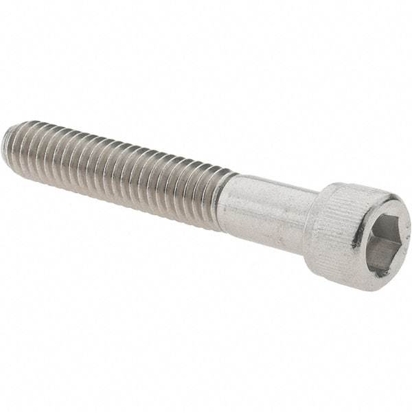 Made in USA - 5/16-18 UNC Hex Socket Drive, Socket Cap Screw - Grade 316 Stainless Steel, 2" Length Under Head - Top Tool & Supply