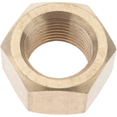 Value Collection - 3/4-18 UNF Brass Right Hand Hex Nut - 1-7/64" Across Flats, 41/64" High - Top Tool & Supply