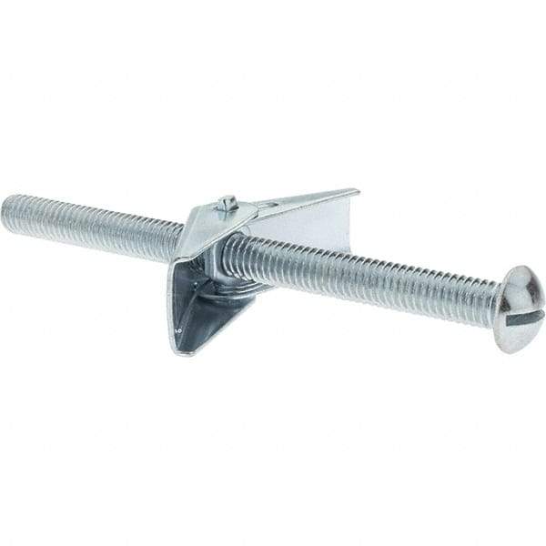 Value Collection - 3/8" Diam, 5" Long, Toggle Bolt Drywall & Hollow Wall Anchor - Steel, Use with Concrete/Masonry, Hollow Tile, Plaster & Wallboard - Top Tool & Supply