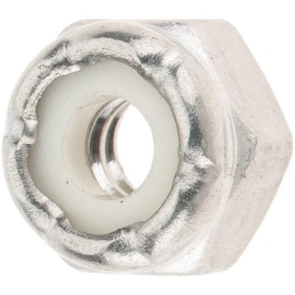 Value Collection - #10-24 UNC 316 Hex Lock Nut with Nylon Insert - 1/4" High - Top Tool & Supply