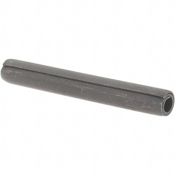 Value Collection - 7/32" Diam x 1-3/4" Long Coiled Spring Pin - Grade 1070-1090 Alloy Steel, Black Oxide Finish - Top Tool & Supply