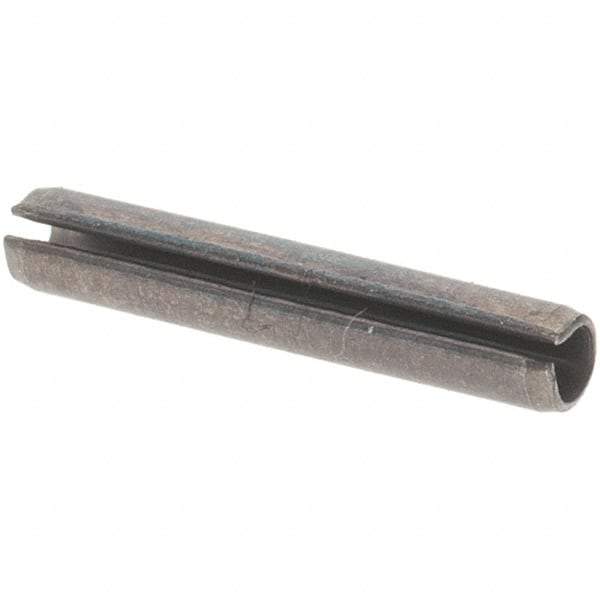 Value Collection - 1/16" Diam x 3/8" Long Slotted Spring Pin - Grade 1070-1090 Alloy Steel, Black Oxide Finish - Top Tool & Supply