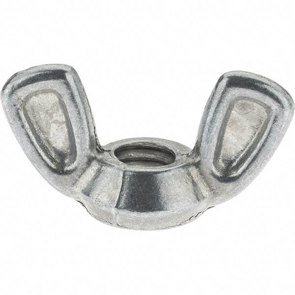 Value Collection - 5/16-18 UNC, Zinc Plated, Alloy Steel Type 1 Wing Nut - 1-7/32" Wing Span, 5/8" Wing Span - Top Tool & Supply