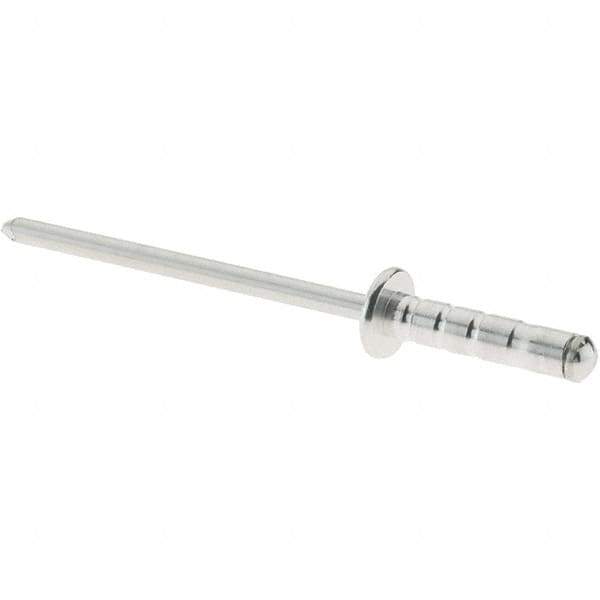 RivetKing - Dome Head Aluminum Multi Grip Blind Rivet - Steel Mandrel, 0.157" to 0.315" Grip, 0.468" Length Under Head, 1/8" Body Diam - Top Tool & Supply