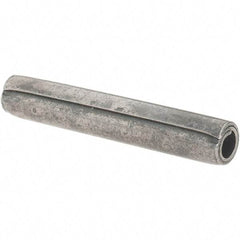 Value Collection - 7/32" Diam x 1-3/8" Long Coiled Spring Pin - Grade 1070-1090 Alloy Steel, Uncoated - Top Tool & Supply