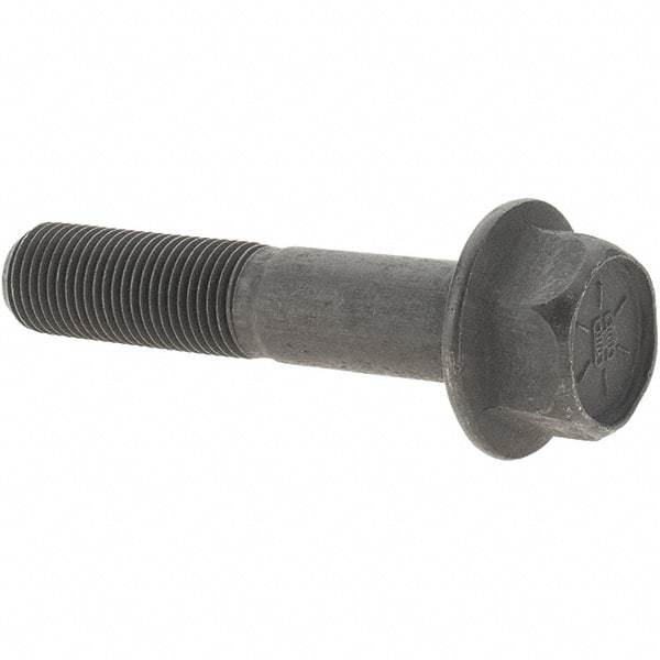 Value Collection - 1/2-20 UNF, 2-1/2" Length Under Head, Hex Drive Flange Bolt - 1-1/4" Thread Length, Grade 8 Alloy Steel, Smooth Flange, Uncoated - Top Tool & Supply