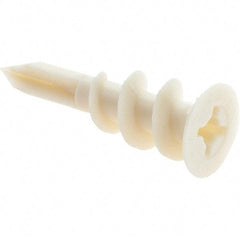 Value Collection - 3/8 to 5/8" Thick, Self Drilling Drywall & Hollow Wall Anchor - Nylon, Use with Wallboard - Top Tool & Supply