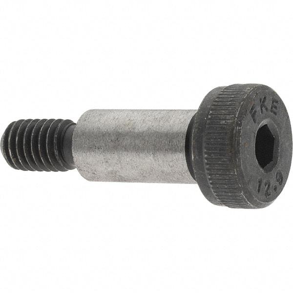 Value Collection - 8mm Shoulder Diam x 16mm Shoulder Length, M6x1 Metric Coarse, Hex Socket Shoulder Screw - 12.9 Alloy Steel, Uncoated, 5.32 to 5.5mm Head Height x 12.73 to 13mm Head Diam - Top Tool & Supply