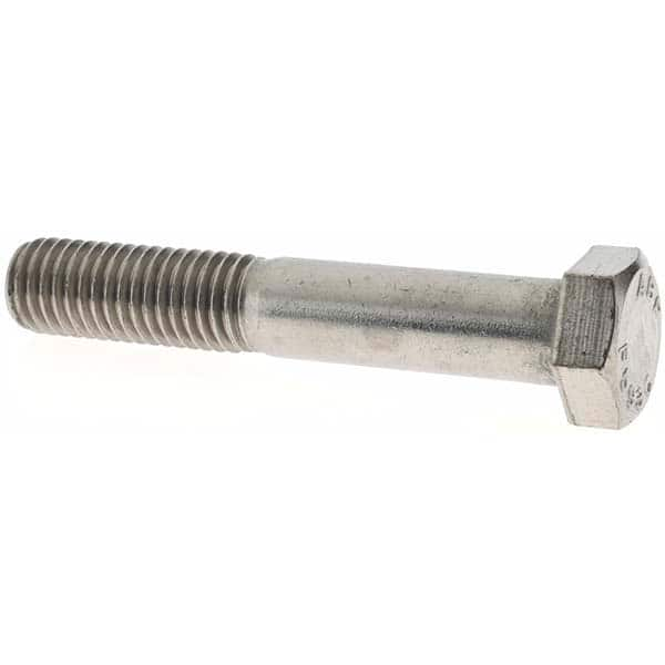 Hex Head Cap Screw: 5/8-11 x 3-3/4″, Grade 18-8 Stainless Steel, Uncoated Partially Threaded