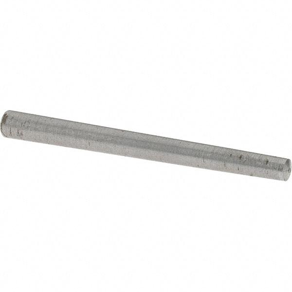 Value Collection - Size 2/0, 0.1098" Small End Diam, 0.141" Large End Diam, Uncoated Steel Taper Pin - Grade C-12L14, 1-1/2" OAL, 1-1/2 Pin Length - Top Tool & Supply