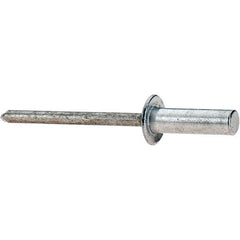 Value Collection - Size 66 Dome Head Aluminum Closed End Sealing Blind Rivet - Aluminum Mandrel, 0.251" to 3/8" Grip, 3/8" Head Diam, 0.192" to 0.196" Hole Diam, 0.656" Length Under Head, 3/16" Body Diam - Top Tool & Supply