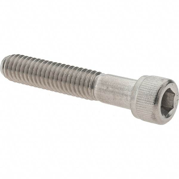 Made in USA - 5/16-18 UNC Hex Socket Drive, Socket Cap Screw - Grade 316 Stainless Steel, Uncoated, 1-3/4" Length Under Head - Top Tool & Supply